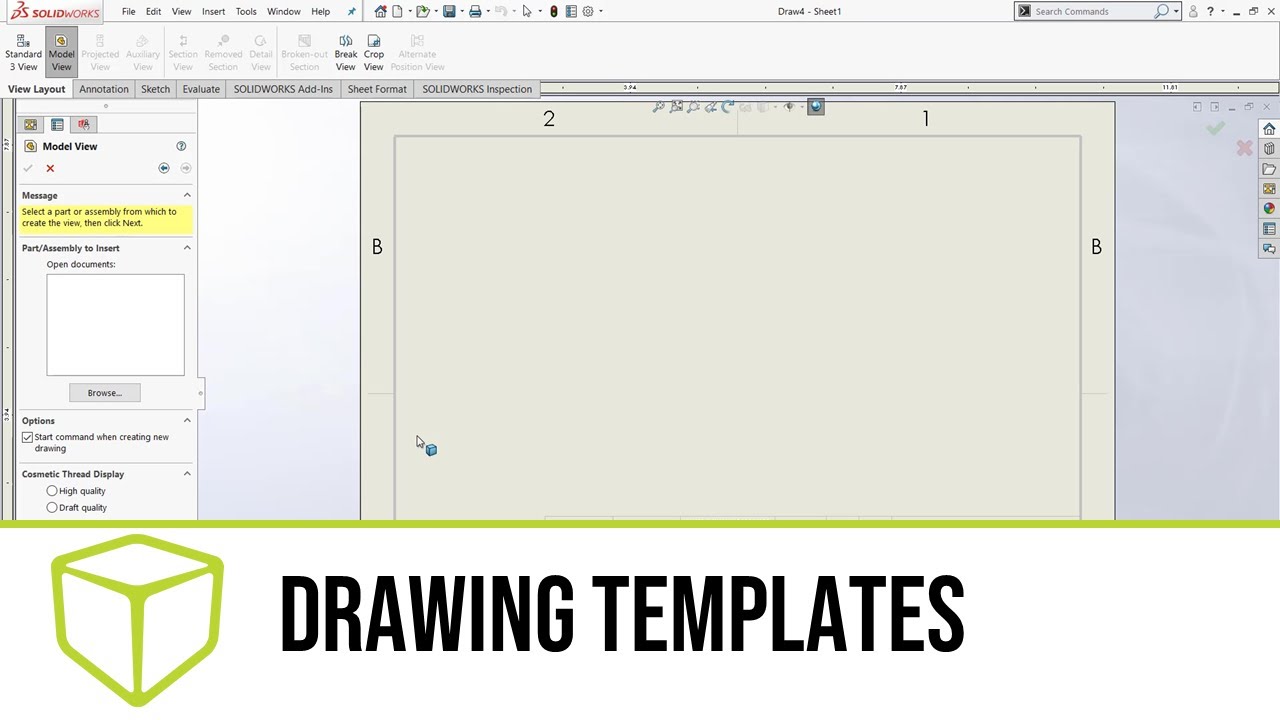 SOLIDWORKS Drawing Templates - YouTube