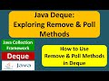 Java Deque: Exploring Remove & Poll Methods | Java Collection Framework