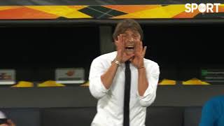 New Tottenham boss Antonio Conte's emotions during the 2019/20 Europa League final