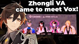 【LIVE SHOW IRL】Zhongli VA came to meet Vox!  (Anime Impulse Luxiem)
