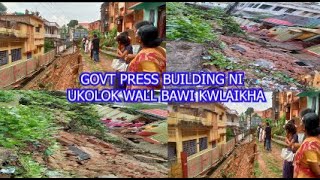 SWRAPSANI WATWI BAI WALL BAWI KWLAIKHA || BARDOWALI GOVT PRESS BUILDING UKLOKNI WALL  ||