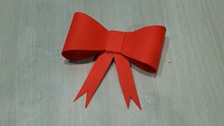 DIY PAPER BOW|DIY BOW|DECOR IDEAS|PIA CRAFTS