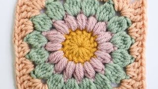 Daisy granny square crochet tutorial/।#chochet#pattern #knittinglove