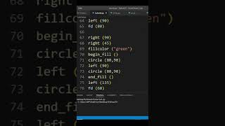 ROSE drawing using Python turtle #Shorts