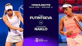 Thasaporn Naklo vs. Yulia Putintseva | 2024 Hua Hin Round 1 | WTA Match Highlights