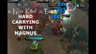 HARDCARRYING WITH MAGNUS *13 KILLS*! Vainglory 5v5