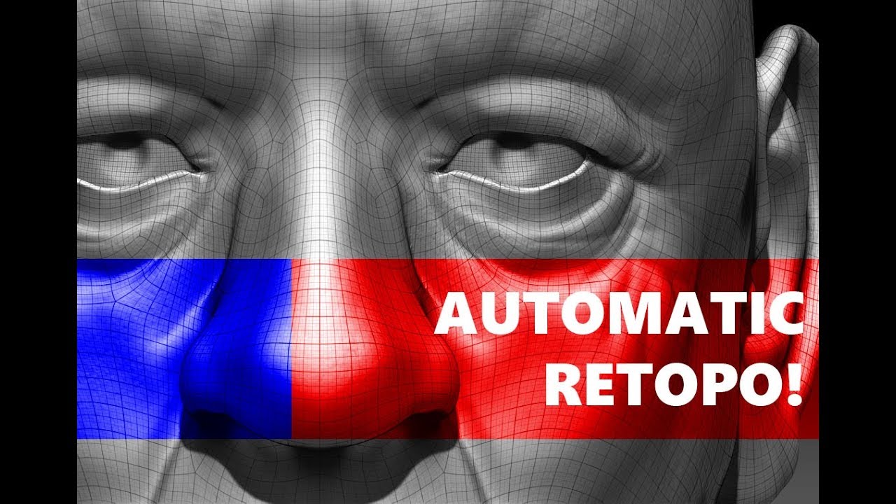 Zremesher Automatic Topology In Zbrush Youtube