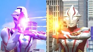 【ウルバト】ウルトラマンメビウスvsニセウルトラマンメビウス【通常攻撃＆必殺技モーションまとめ】