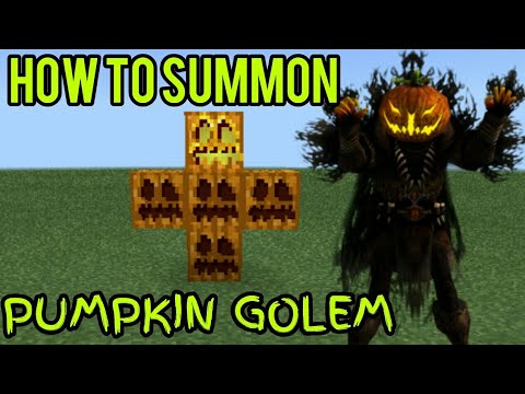 roblox minecraft golems pe slenderman oyna mod golem pumpkin build summon