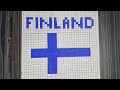 Easy Finland 🇫🇮 Flag Drawing | Easy Pixel Art Drawing Tutorial #finland | @Nooriearts