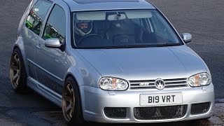 536bhp Mk4 VW Golf R32 Turbo by VW MAD UK - 12.4 @ 112mph.