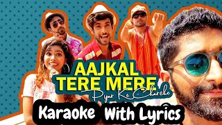 Aaj kal tere mere pyar ke charche Karaoke with lyrics | Sanam | Brahmachari | Full song Karaoke
