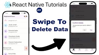 React Native #19 how to implement swipe to delete feature in React Native