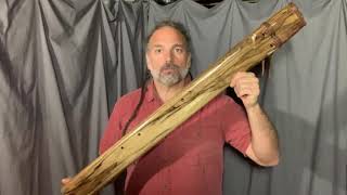 Singing Tree Flutes: How to Play a Contra Bass Drone Flute