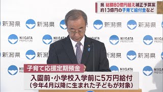 「子育て応援定期預金10万円」も 県補正予算案を発表 総額80億7700万円　スーパーJにいがた6月21日OA