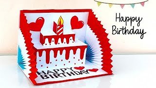 DIY - 3D Birthday card idea / Handmade Birthday Greeting card 2022 / Easy Birthday cake card