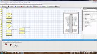 Flowcode V4 for AVR. Servo, Led, and Button.