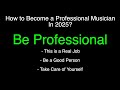 how to become a pro musician in 2025