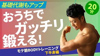 自宅で筋トレ／モテ筋ＢＯＤＹトレーニング下半身編／駒澤悟／ホームフィットネス24