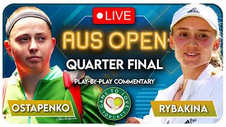 OSTAPENKO vs RYBAKINA | Australian Open 2023 | LIVE Tennis Play-by-Play Stream