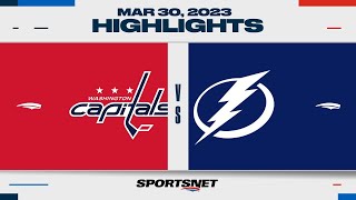 NHL Highlights | Capitals vs. Lightning - March 30, 2023