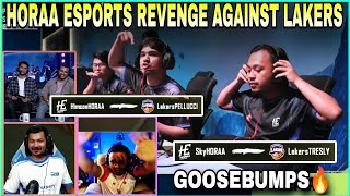 Horaa Esports Revenge Celebration Against Lakers | Sky 1v4 Clutch | Streamers \u0026 Casters Reaction