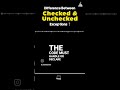 Difference Between Checked And Unchecked Exception In 30 Seconds