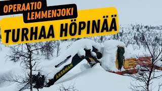 Arctic Lapland excavator rescue project PART 2 || Departure Moods ||