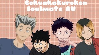 Bokuakakuroken soulmate AU ~ haikyuu texts