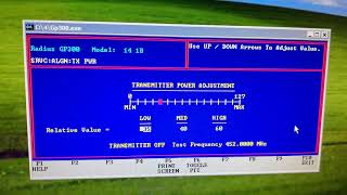 Motorola GP300 transmission power setting - does not save  settings