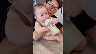 🍼这是谁家的孩子这么爱干饭呀，人类幼崽成长计划 ... ♥️♥️♥️