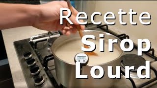 Recette 🥄 sirop lourd de nourrissement 🐝