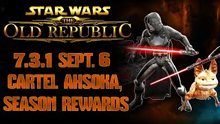 SWTOR - 7.3.1 Seasonal Rewards Loth-cat, Ahsoka Armor \u0026 Lightsabers Cartel Market Items \u0026 GTN Change