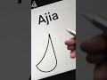 ajia ajia logodesign namelogodesign artandcraft youtubeshorts shorts growonyoutube bts