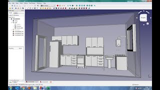 FreeCAD - My Kitchen - Minha Cozinha