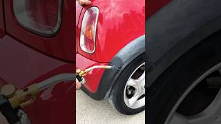 Using a Gas Torch to Restore Burnt Plastic on Car Body - Easy Car Repair Hack!