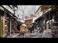 Heavy Snowfall Walk in Sarajevo 4K