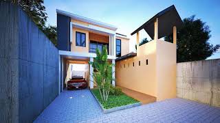 MURAH, JASA DESAIN RUMAH KOST 2 LANTAI LAHAN SEMPIT, WA 0822 4544 1287