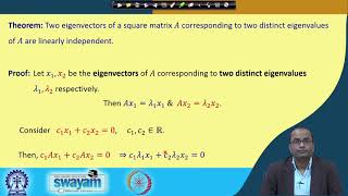 Lecture 48 : Eigenvalues & Eigenvectors (Cont.) - [Hindi]
