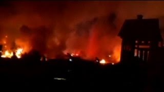 Spectaculaire incendie à Indianapolis