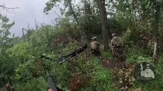 Ukraine - XX.09.2023. The Soldiers Slowly And Carefully Make Their Way Towards The Enemy's Dugout.