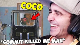 Summit1g accidentally teamkills Coconut B during a fight, gets raided while playing with Rust pros