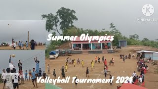 Volleyball summer Olympics  2024. Top of the mountain.