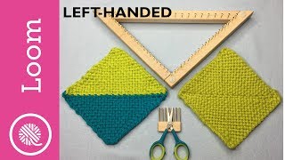 How to Weave and Join Triangles on a Loom (Left Handed)