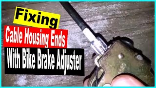 Fix broken cable with bicycle brake adjuster - ford car truck van door won't open - stuck latch