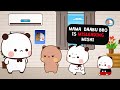 #BDC596 ▶Mishi FIRST DAY at Preschool🏫| Animation Stories| peachgoma