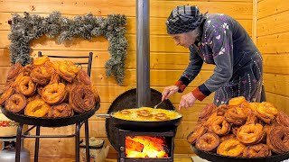 KATLAMA - Grandma Rose Making Delicious Azerbaijani Desserts! Village Life