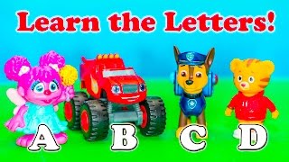 Explore the Alphabet with Paw Patrol and Blaze Toys