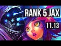 JAX vs NEEKO (TOP) | Rank 5 Jax, 10/1/4, Godlike | BR Challenger | v11.13