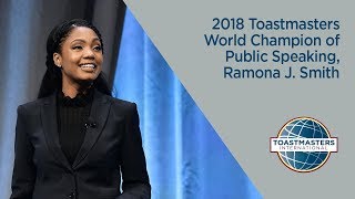 2018 Toastmasters World Champion of Public Speaking, Ramona J. Smith